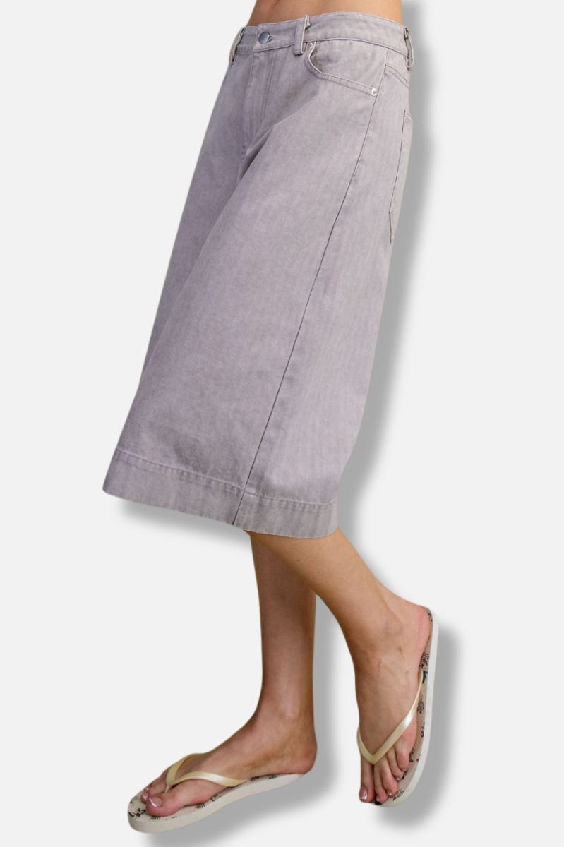 Bermuda Twill Shorts - Pale Lavender