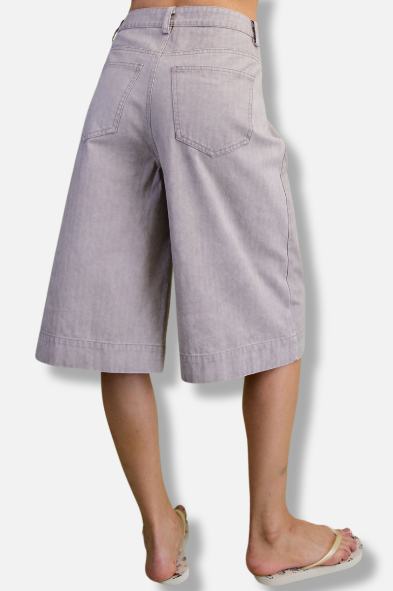 Bermuda Twill Shorts - Pale Lavender