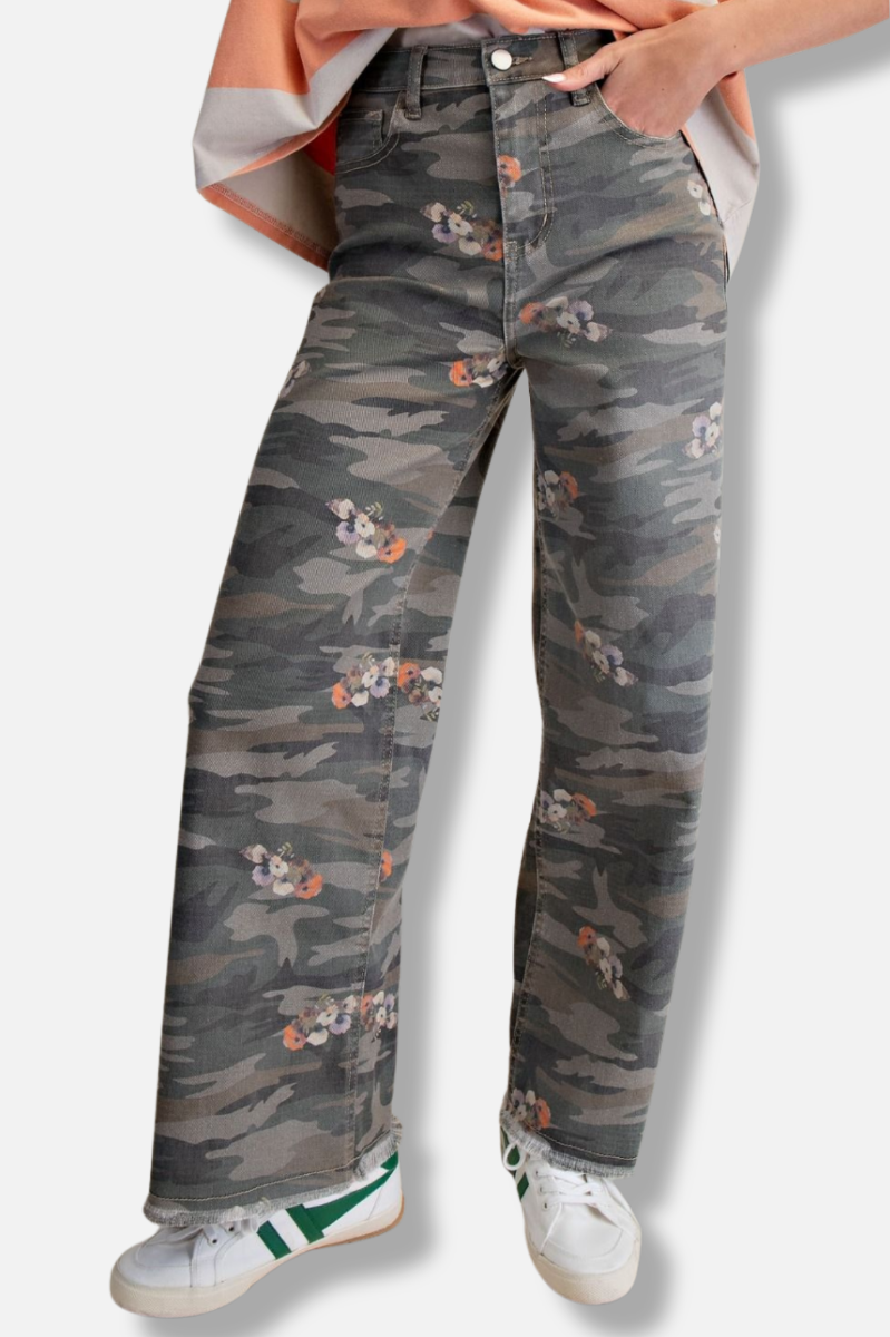Camouflage Twill Pant - Olive
