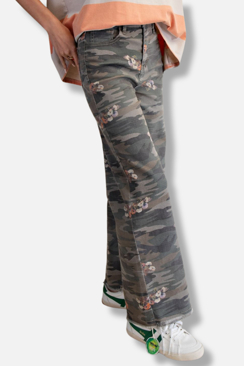 Camouflage Twill Pant - Olive