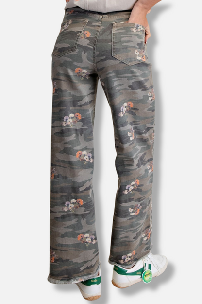 Camouflage Twill Pant - Olive