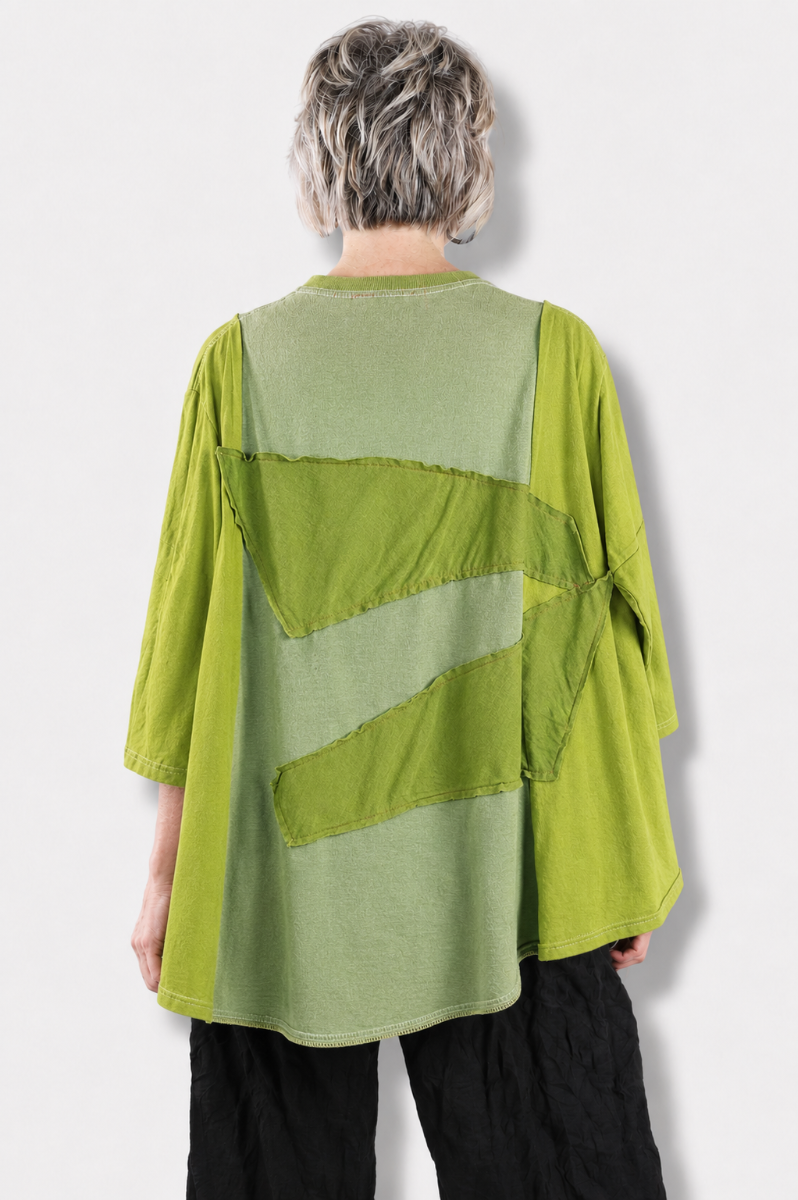 Triangle Tee - Lime Green #2