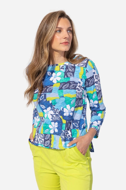Boxy Tee - Riviera Island Print