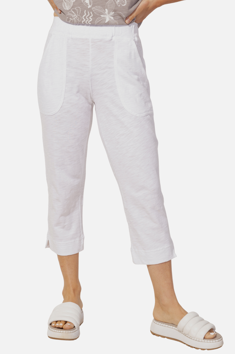 Pocket Capri - White