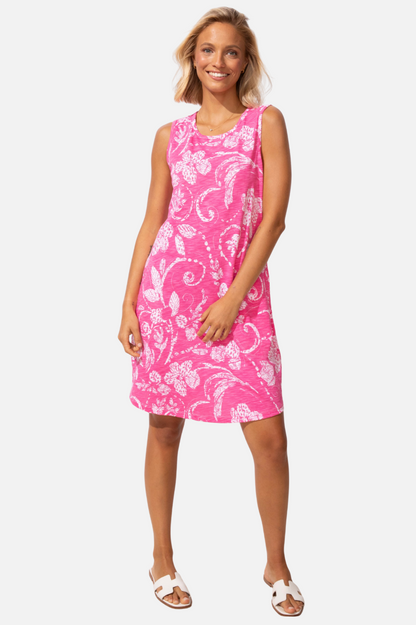 Easy Tank Dress - Cosmo Vintage Scroll