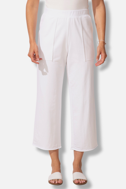 Breezy Flood Pant - White