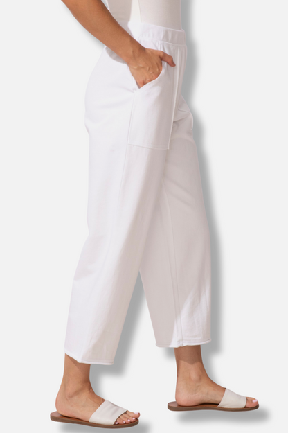 Breezy Flood Pant - White