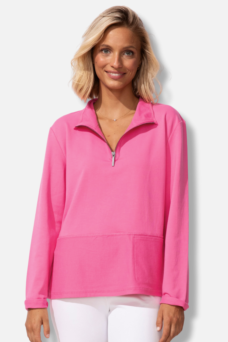 Quarter Zip Pullover - Cosmo