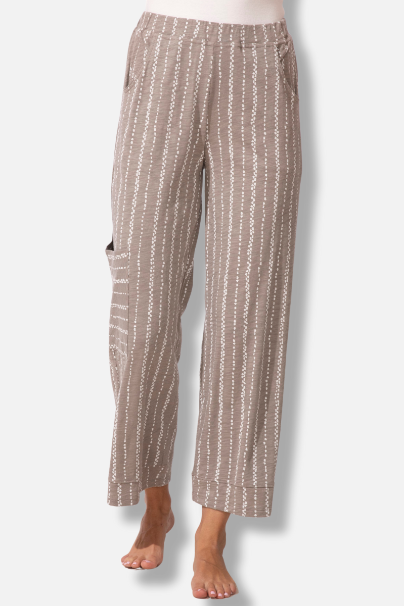 J Pocket Flood - Fog Driftwood Stripe