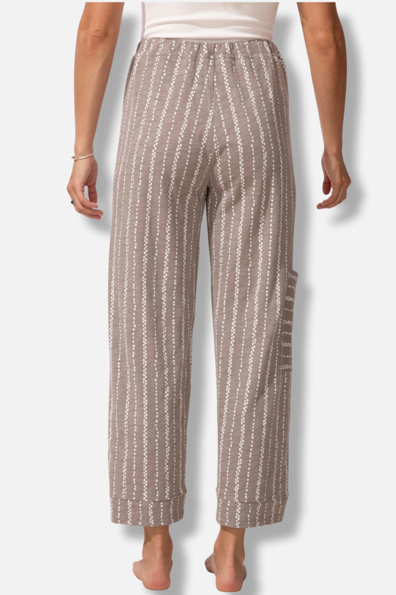 J Pocket Flood - Fog Driftwood Stripe
