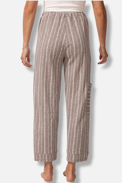 J Pocket Flood - Fog Driftwood Stripe