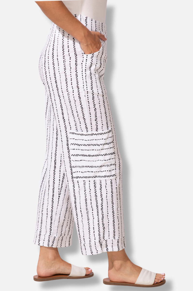 J Pocket Flood - White Driftwood Stripe