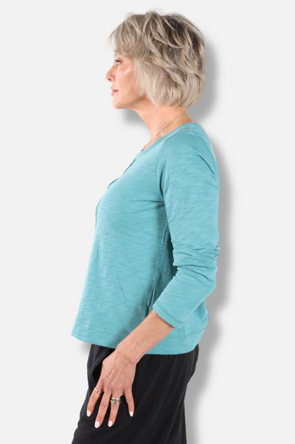 Stay Centered Tee - Teal
