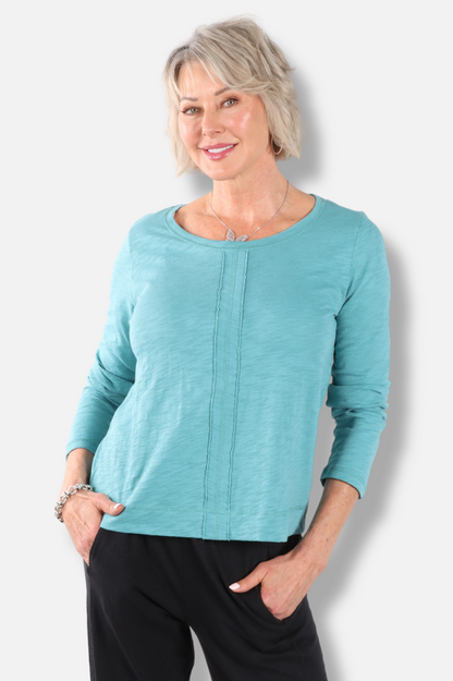 Stay Centered Tee - Teal