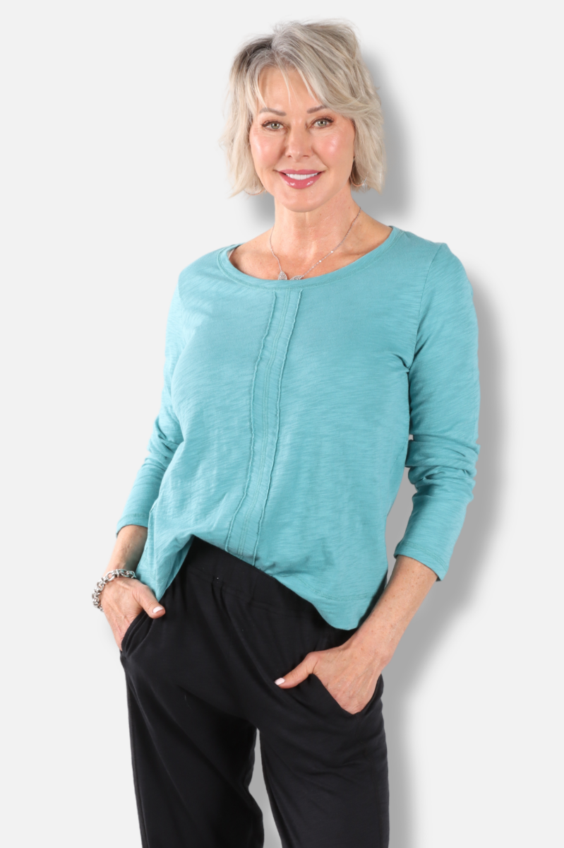 Stay Centered Tee - Teal