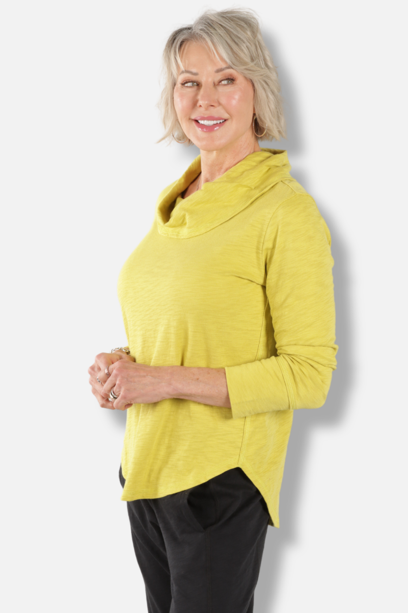 High Lo Cowl - Citron