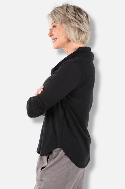 High Lo Cowl - Black
