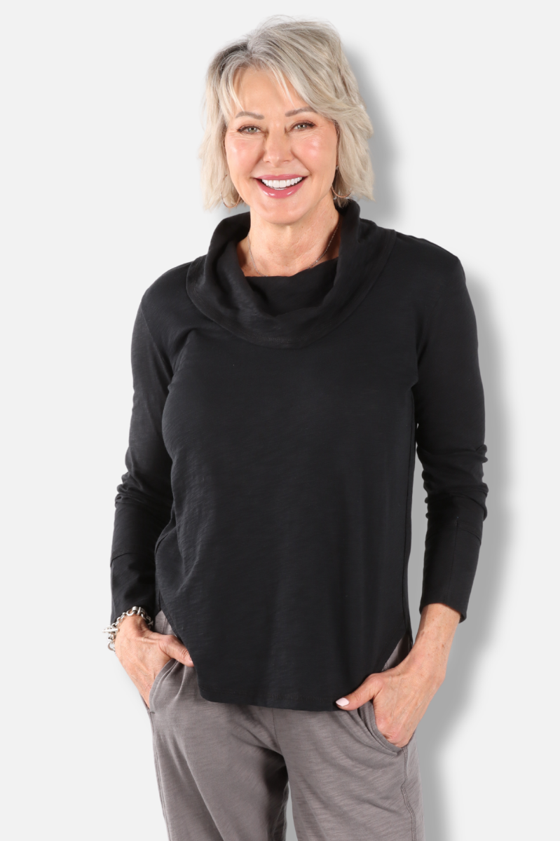 High Lo Cowl - Black