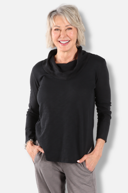 High Lo Cowl - Black