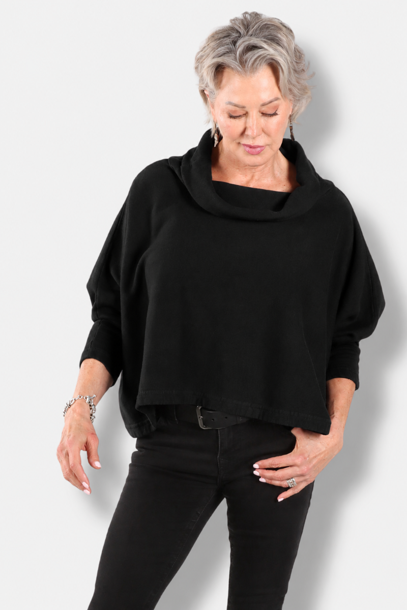 Astrid Shirt - Black Fleece 