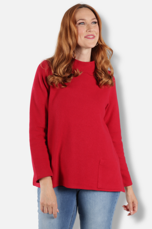 Pocket Tunic - Cherry 