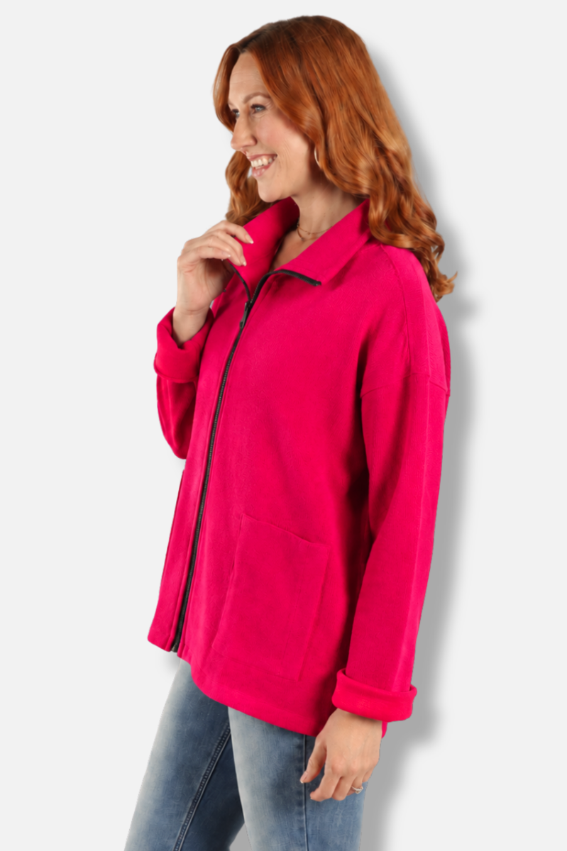 Zippy Jacket - Cherry