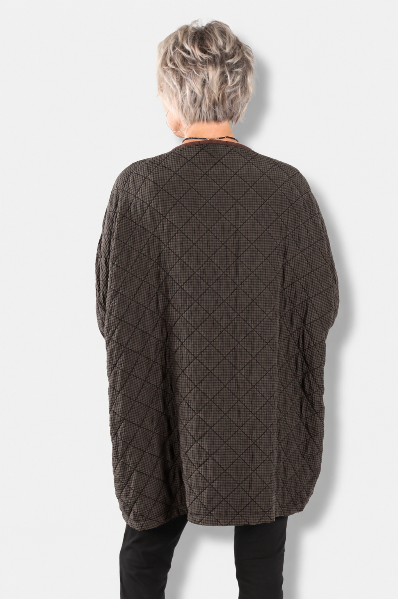 Osize Zip Jacket - Chocolate