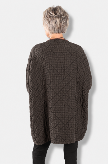 Osize Zip Jacket - Chocolate