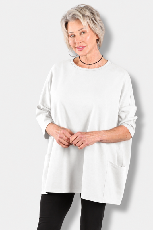 Osize Pullover - White