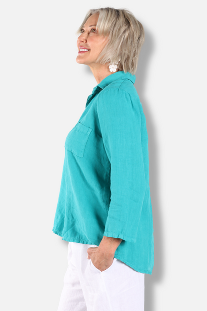 Shirt Jacket - Teal