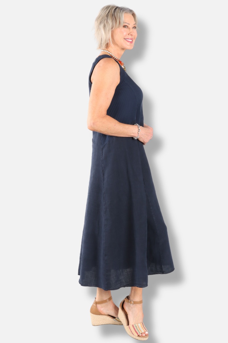 Tie Dress - Ink