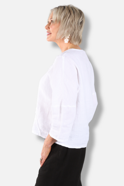 Fringe Top - White