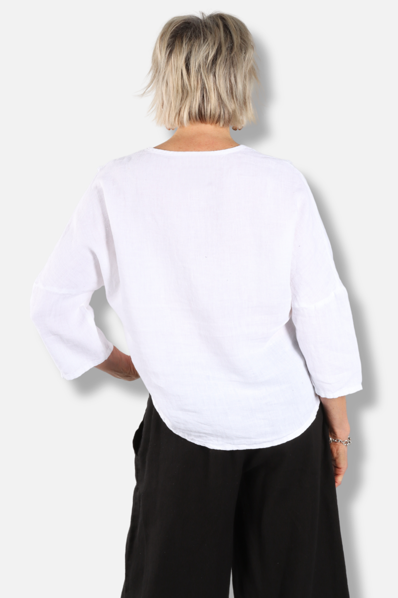 Fringe Top - White