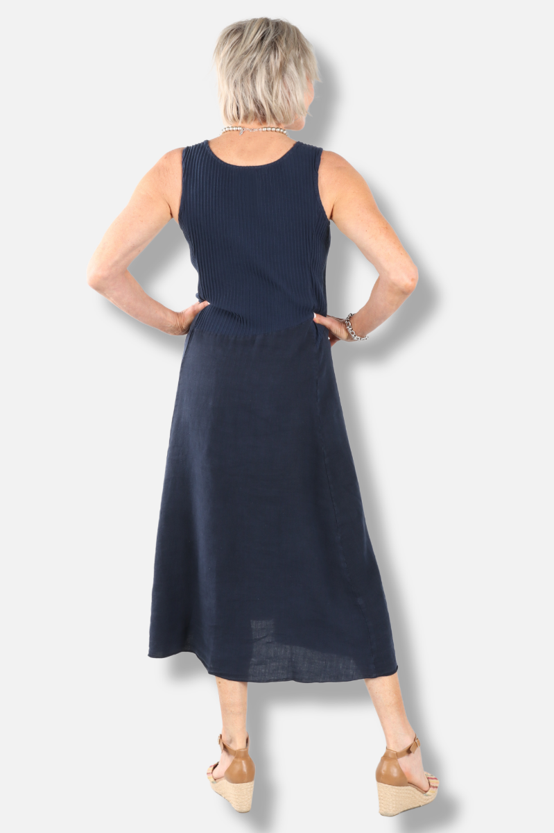 Tie Dress - Ink