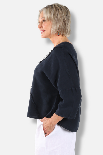 Fringe Top - Ink