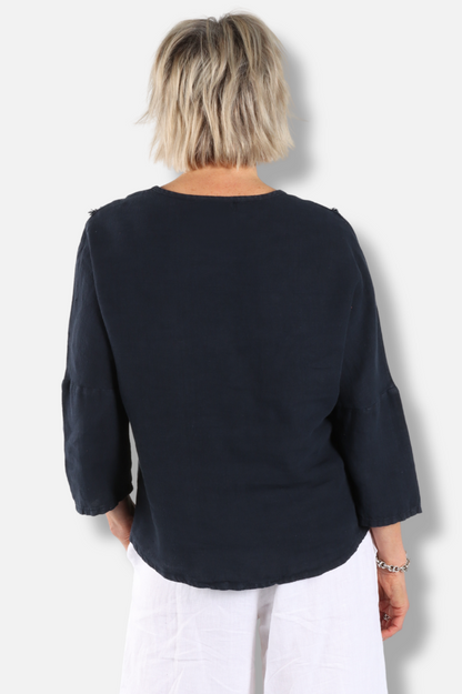 Fringe Top - Ink