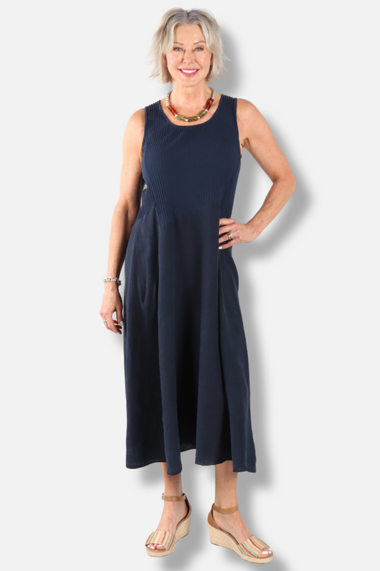 Tie Dress - Ink
