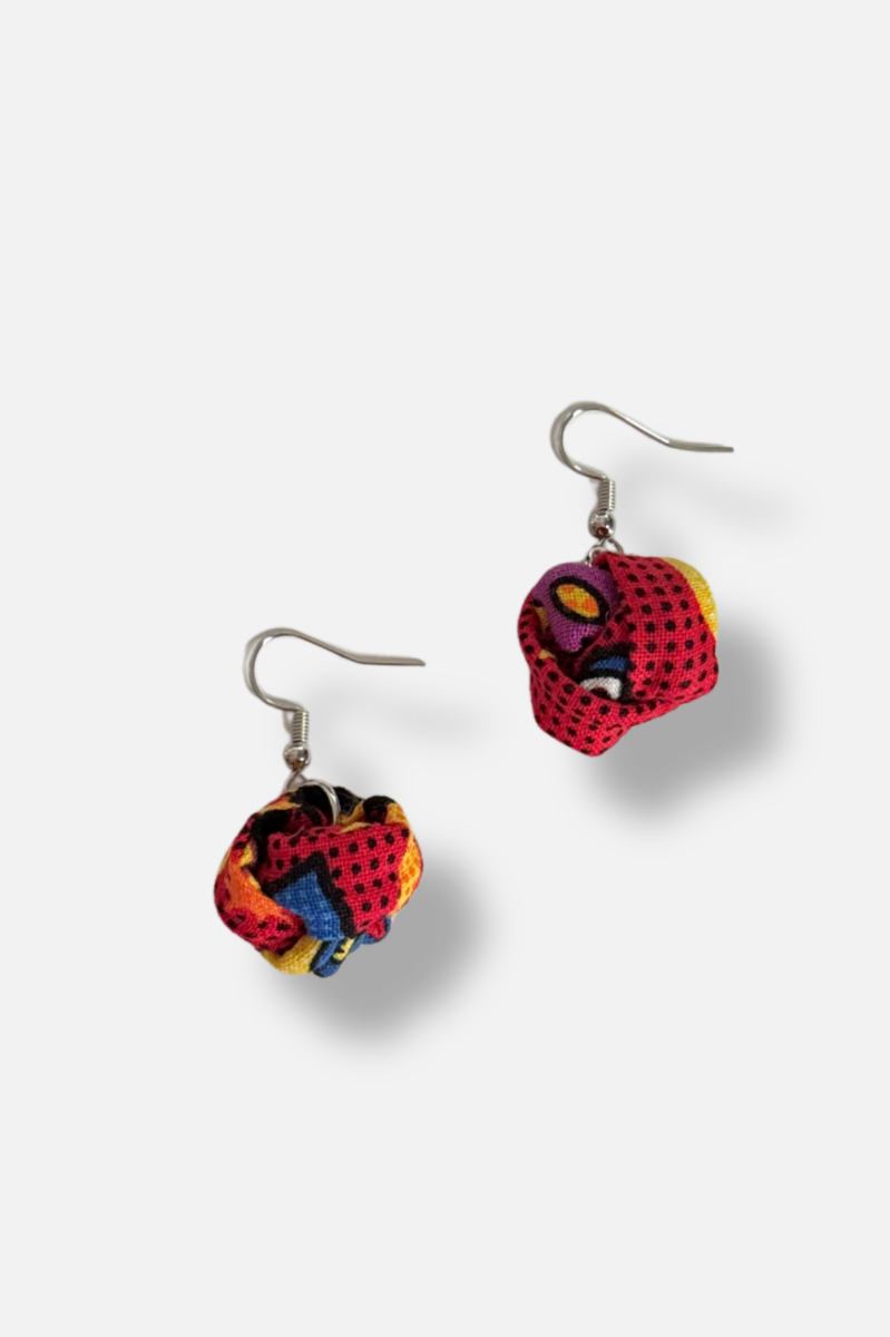 Gumball Earrings - Red Dots