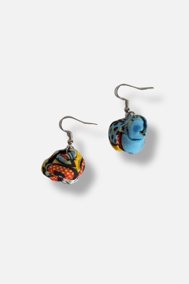 Gumball Earrings - Sky Blue Multi