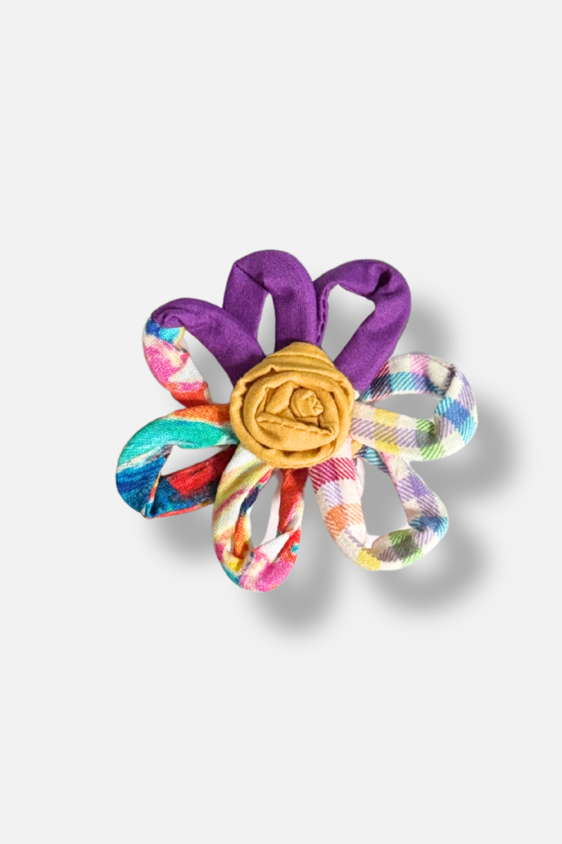 Daisy Pin - Purple Multi
