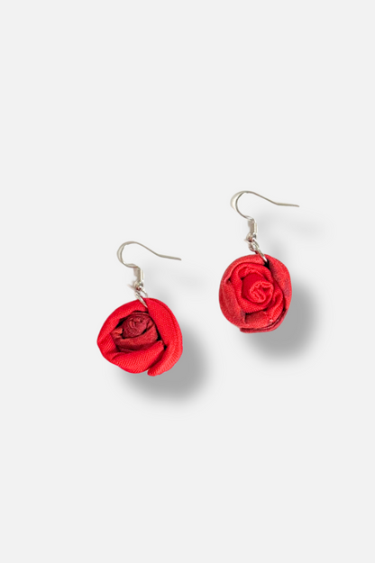Millefiori Earrings - Red
