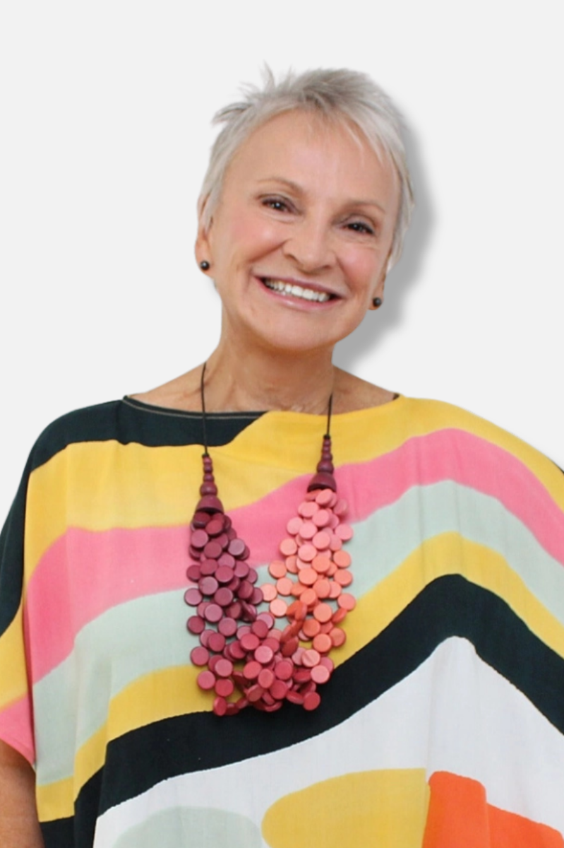 Ombre Jillian Necklace - Wine