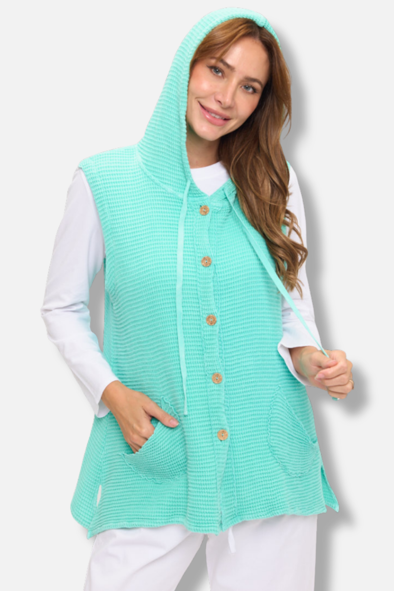 Hooded Vest - Aquatic