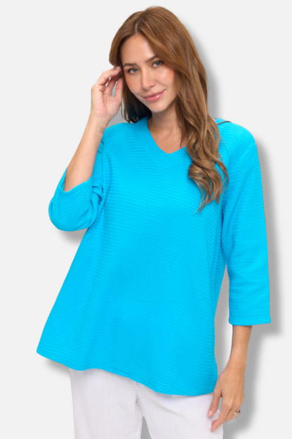 Easy V-Neck - Turquoise