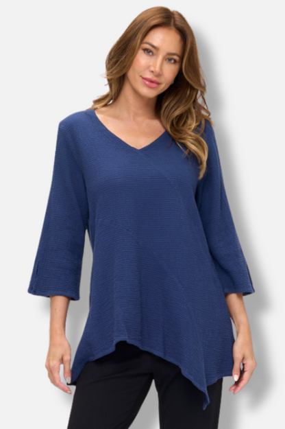Asymmetric Tunic - Navy