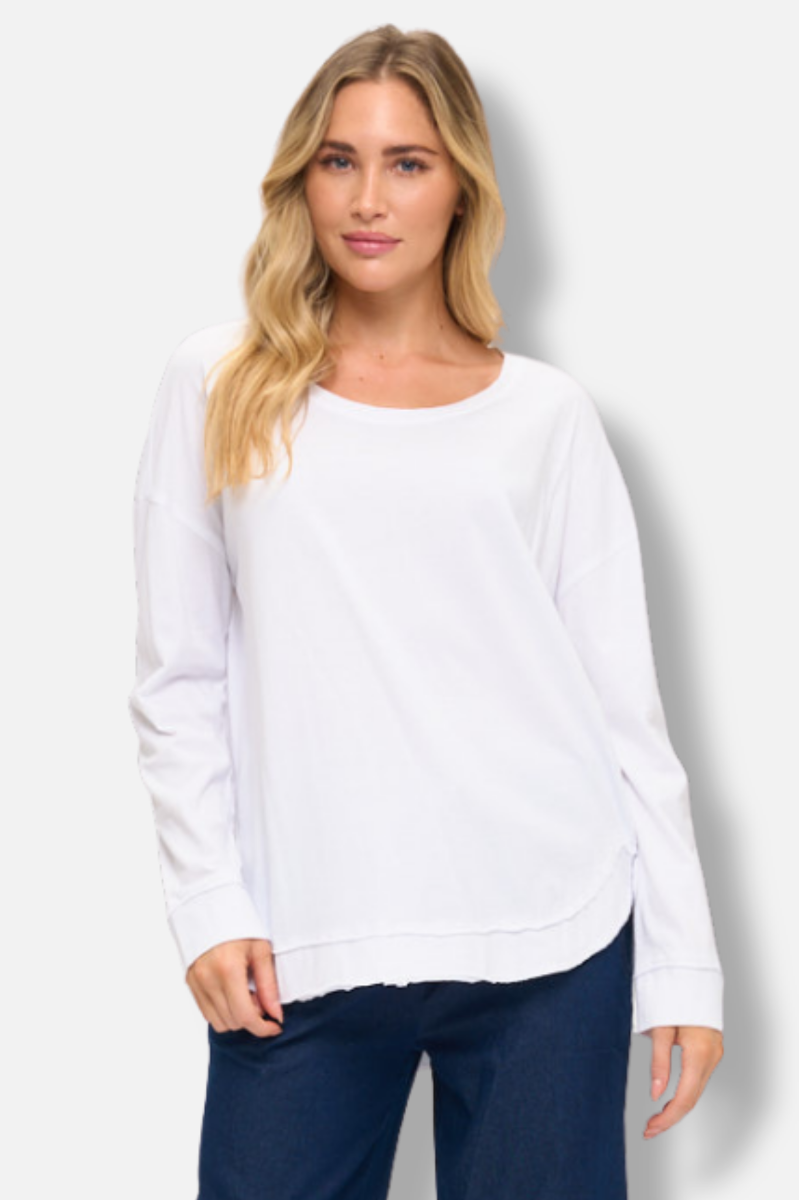 Long Sleeve Tunic - White