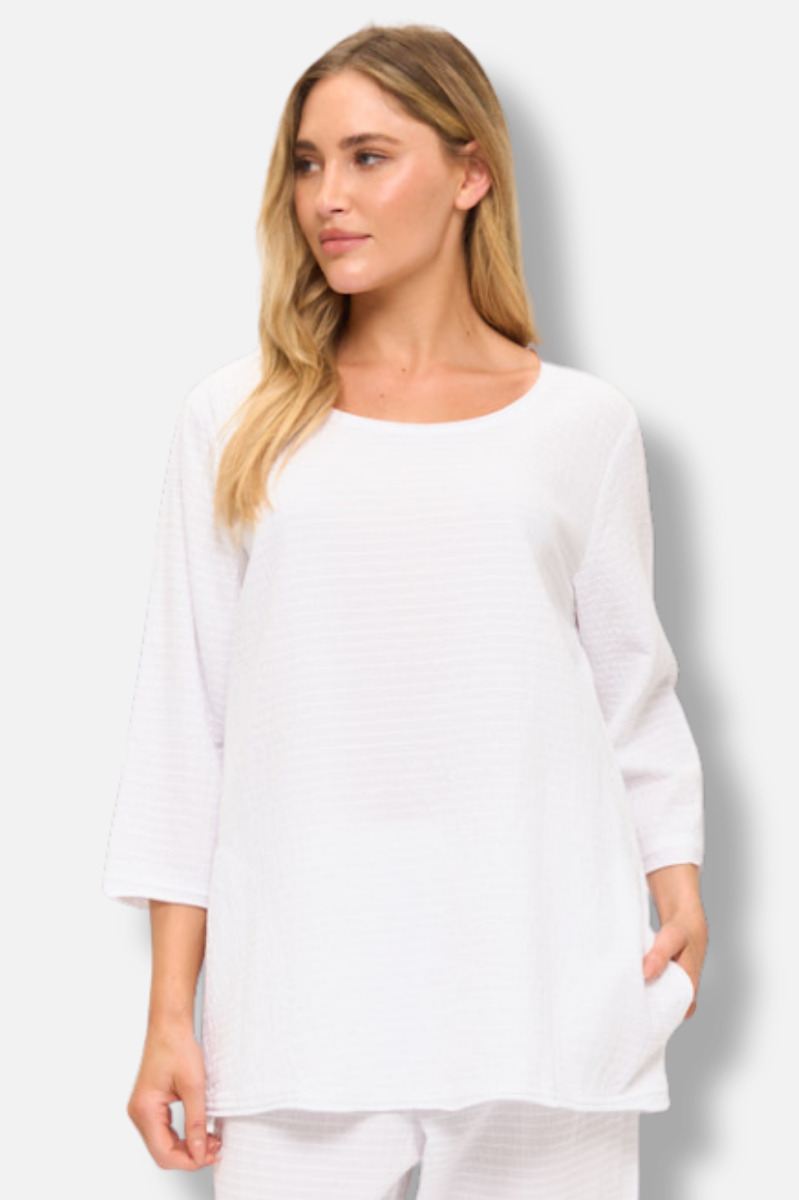 Pocket Pullover - White