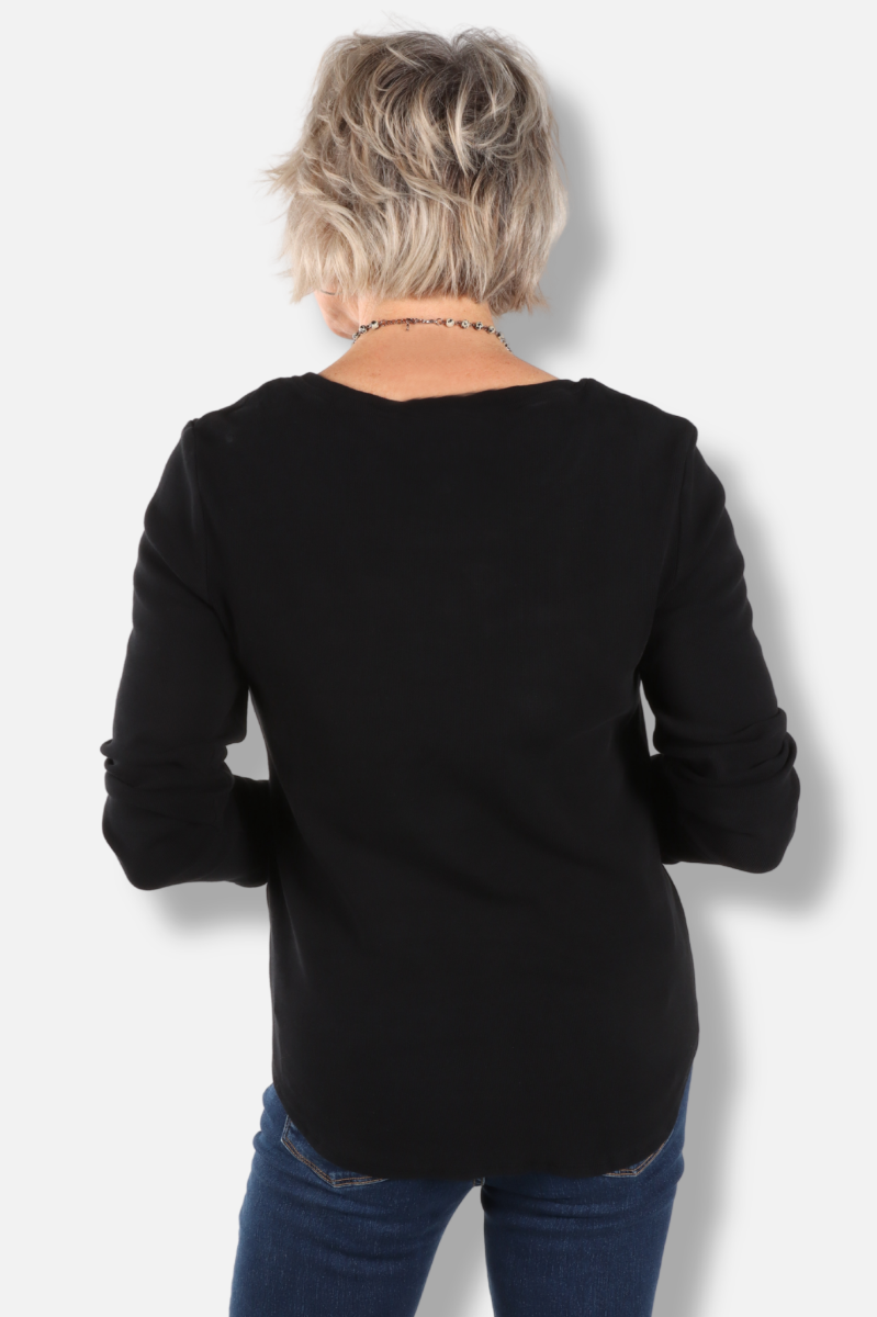 Ribbed Tee - Black 