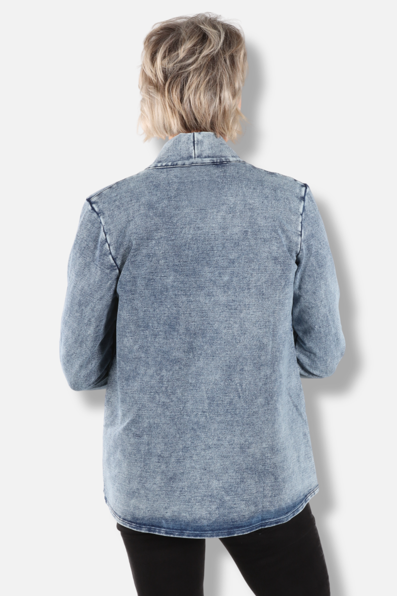 Long Cardigan - Indigo 