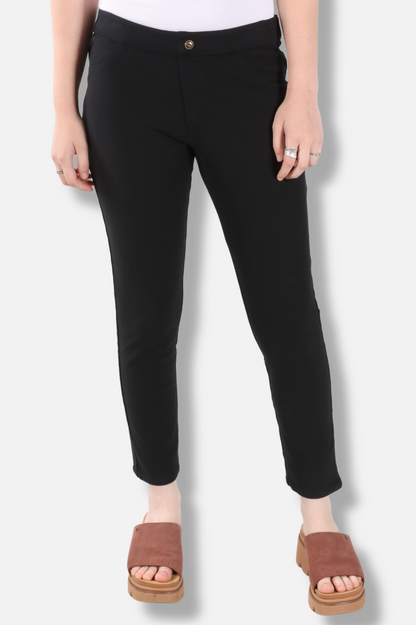 Stretch Denim Pant - Black